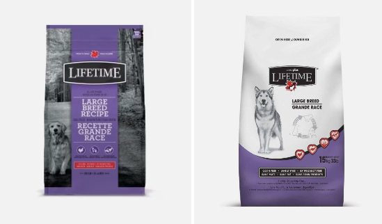 Bag of Lifetime Large Breed Dog Food